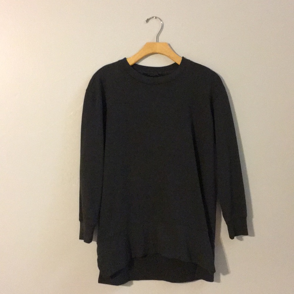 All saints dark green oversized crew neck